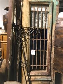 Rustic doors with iron