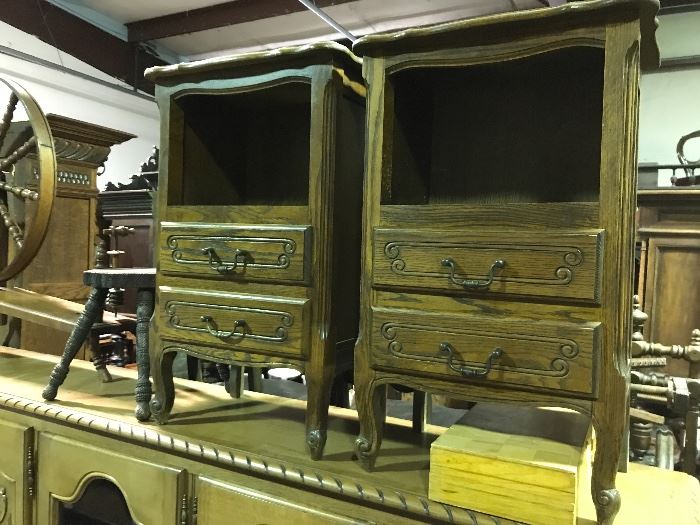 Country French bedside cabinets