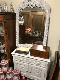 Painted Country French chest & mirror