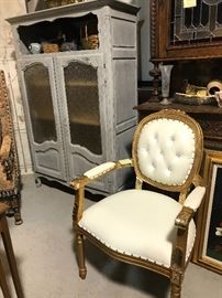 Painted Country French cupboard