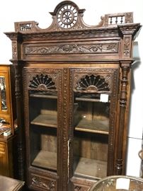 Breton/ Brittany exceptional bookcase display cabinet