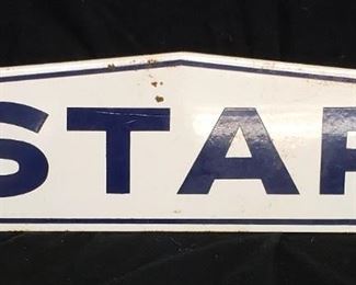 Star Fence Co. Porcelain Sign
