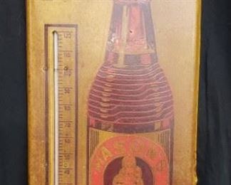 Mason Root Beer 1940s Thermometer
