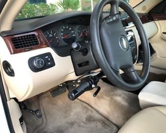 2011 Chevy Impala, modified for single hand control