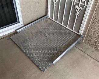 3' x 3' Diamond Plate Door Ramp
