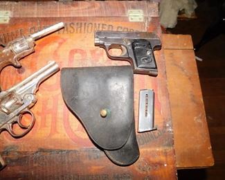 Older Revolvers(H&R), French Unique 22 Auto(Does Not  Fire) FFL/Permits required for purchase