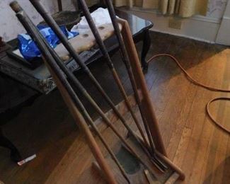 Assorted Wooden Shaft Golf Clubs