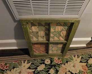Primitive Framed Quilt Squares