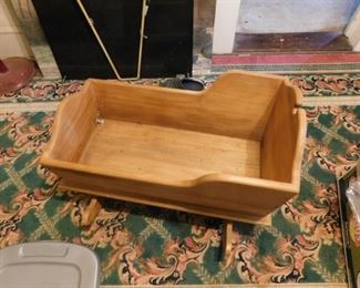 Handmade Wooden Cradle