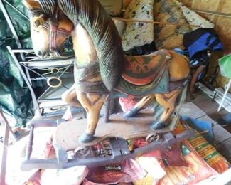 Decorative Wooden Rocking Horse