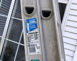 Werner aluminum extension ladder