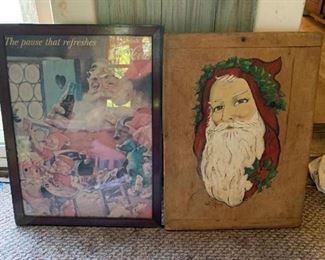 Coca Cola Santa Mirror