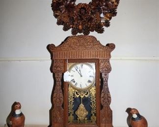 Antique Kitchen Mantle Clock