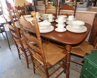 Maple Table with 6 Chairs