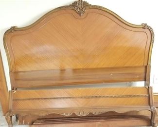Antique French Provincial Full Headboard Footboard