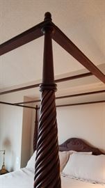 Ethan Allen British Classic Collection 4 Poster Canopy Bed b