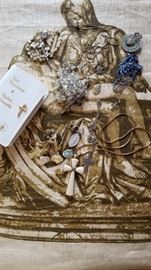 Collection of Catholic Medals Rosaries