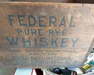 Rare Federal Whiskey Box