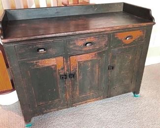Primitive late 1800's dry sink