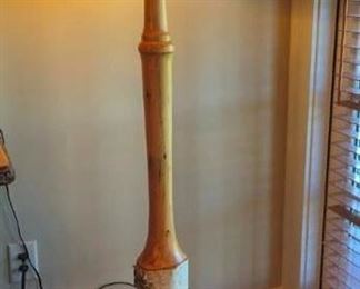 OLD HICKORY - birch bark floor lamp