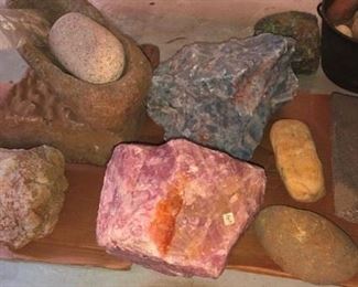 Rock, quartz, fools gold collection.