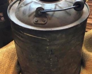 OLD...metal gas can..neat!