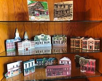 Wooden replicas of downtown Dahlonega - Some of these have SOLD