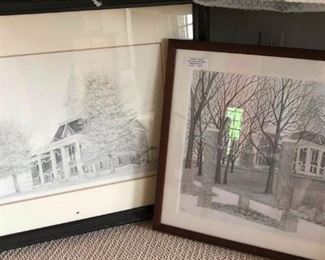 Price Memorial Building at North Georgia College: by Winslow Carnell (two different views)