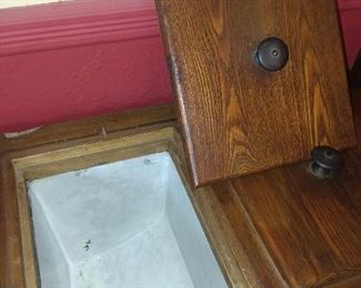 Antique Wooden Fridge/Icebox