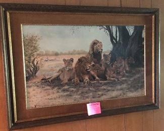 Charles Franc signed numbered framed art