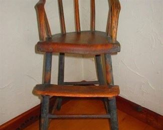 Mid 19th century child's high chair