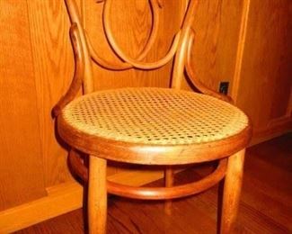 Unusual bentwood side chair circa 1900