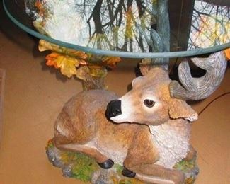 Resin deer table