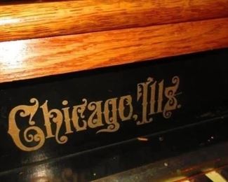Detail Victorian pipe organ by Newman Brothers