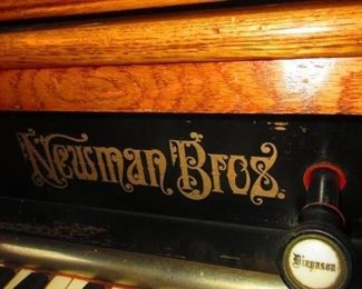 Detail of Newman Brothers Victorian pipe organ