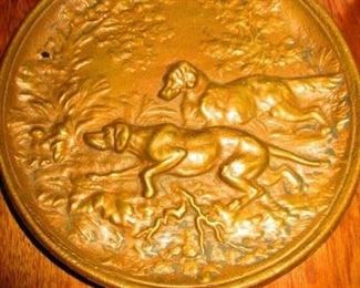 Bronze hunt plaque
