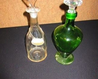 Antique and vintage decanters