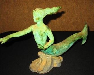 Sculpture of a mermaid