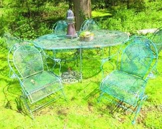 Garden chairs and table