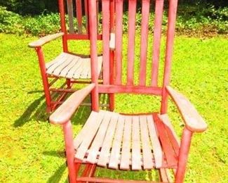 Pair of rocking chairs