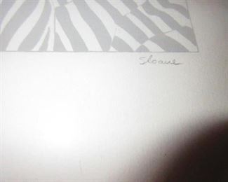 Signature and Phyllis Sloan litho