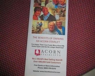 Pamphlet for Acorn stairlifts