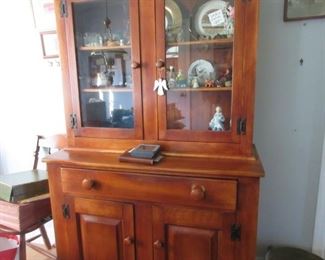 Hard rock maple hutch