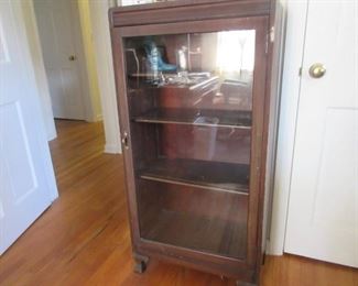 Glass front bookcase