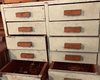 Old wood tool cabinet small