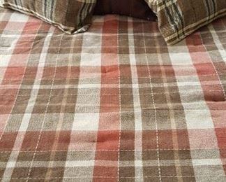 Plaid bedding