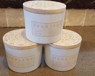New Sand + Fog candles