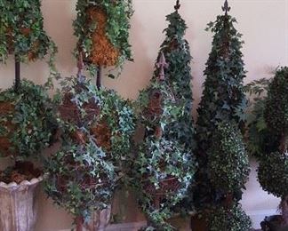 Tons of faux house plants and trees to brighten any decor!