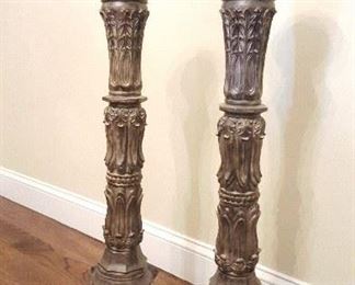 Giant candle holders (great statement decor)