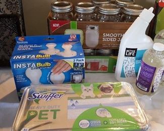 Ball Jars (canning)and cleaning supplies